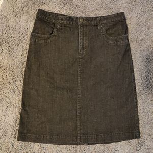 Christopher & Banks Black Denim Skirt Size 16